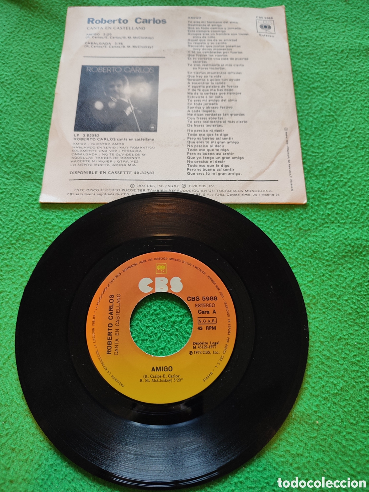 Discos de vinilo: Roberto Carlos - Amigo - Foto 2