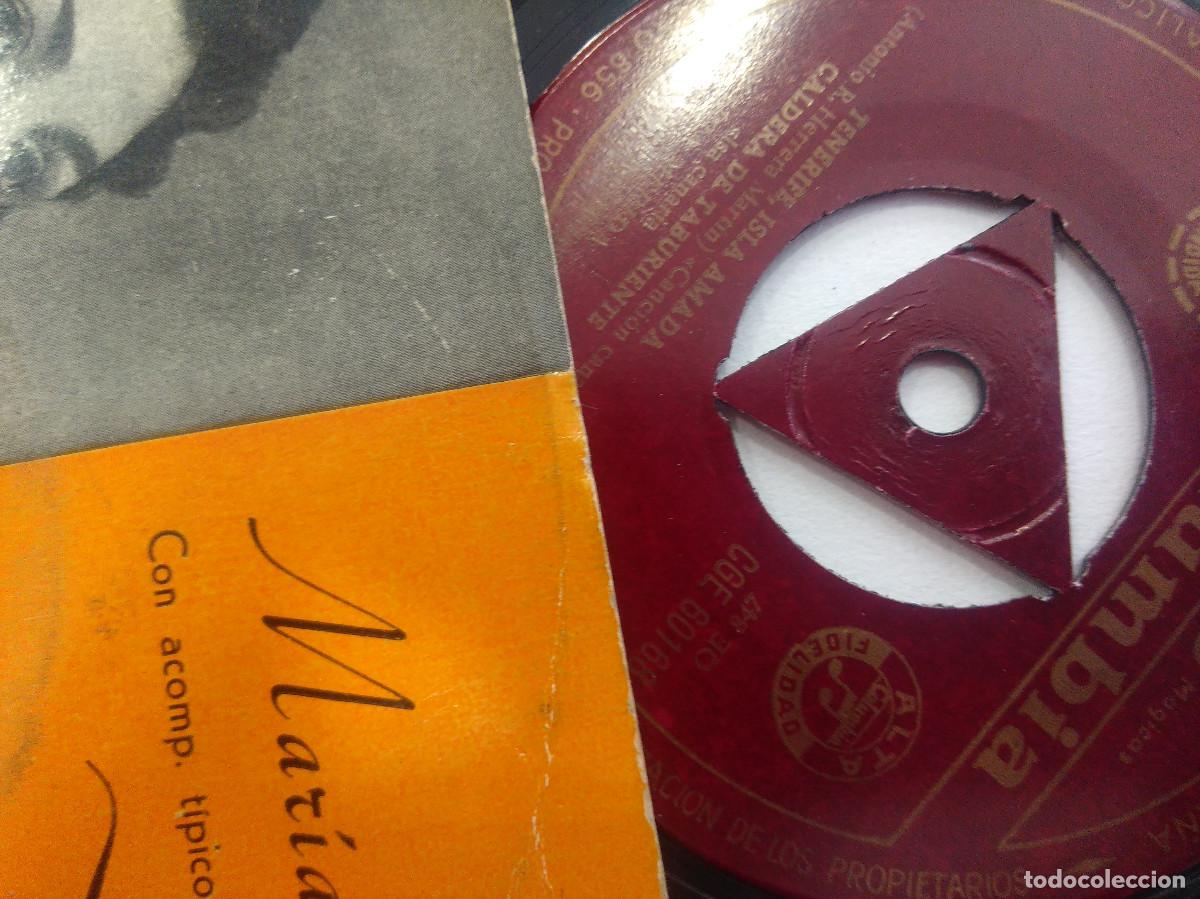Discos de vinilo: MARIA MERIDA -LOS COSTEROS/VALLE ABAJO/SINGLE. - Foto 2