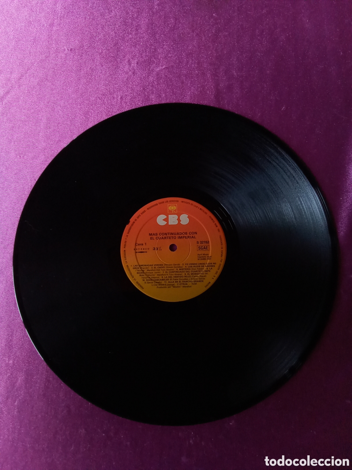 Discos de vinilo: CUARTETO IMPERIAL LP P/1/4/4 - Foto 3