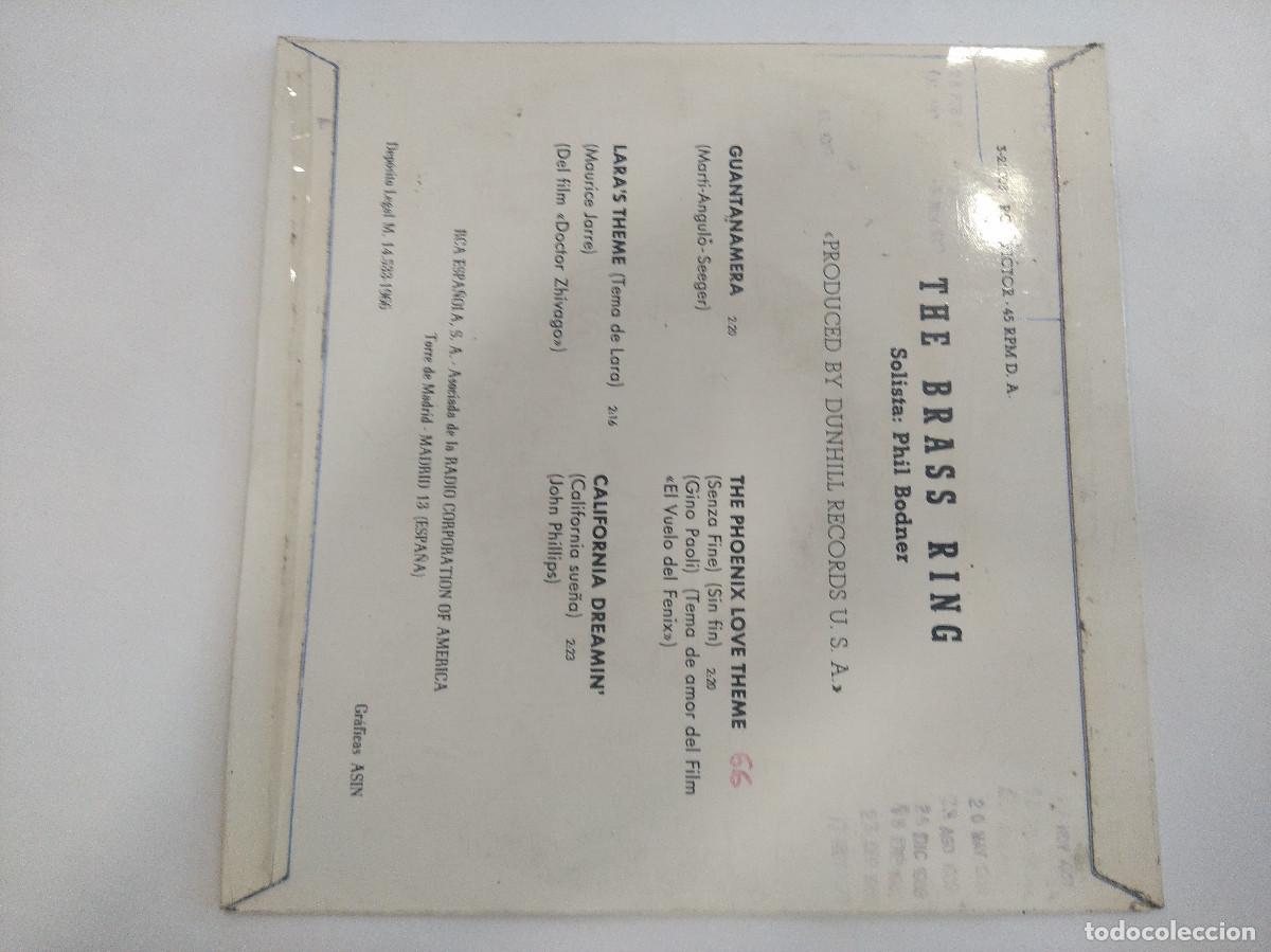 Discos de vinilo: THE BRASS RING/GUANTANAMERA/SINGLE. - Foto 3