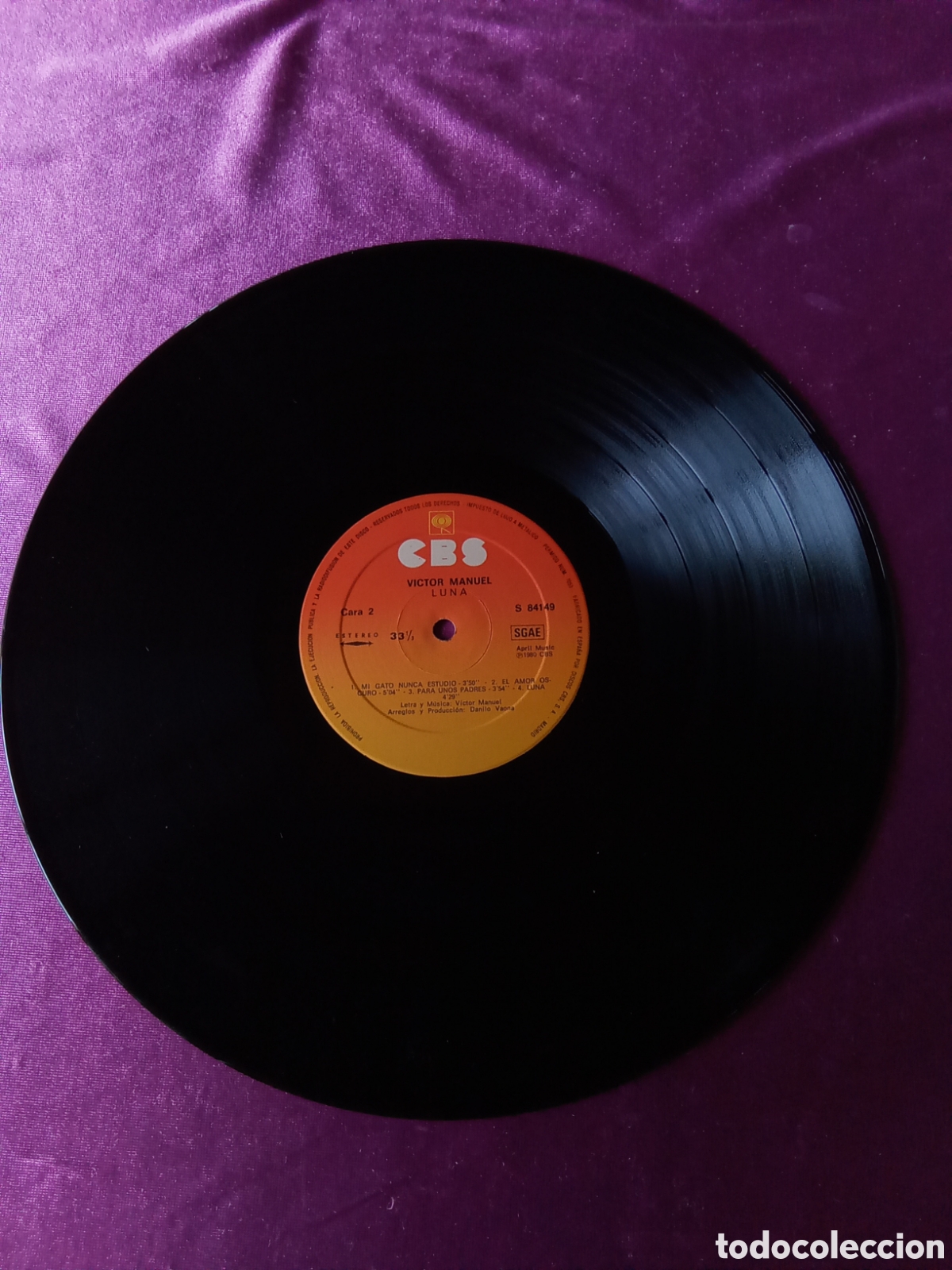 Discos de vinilo: VICTOR MANUEL LUNA LP L23 5 1 - Foto 5