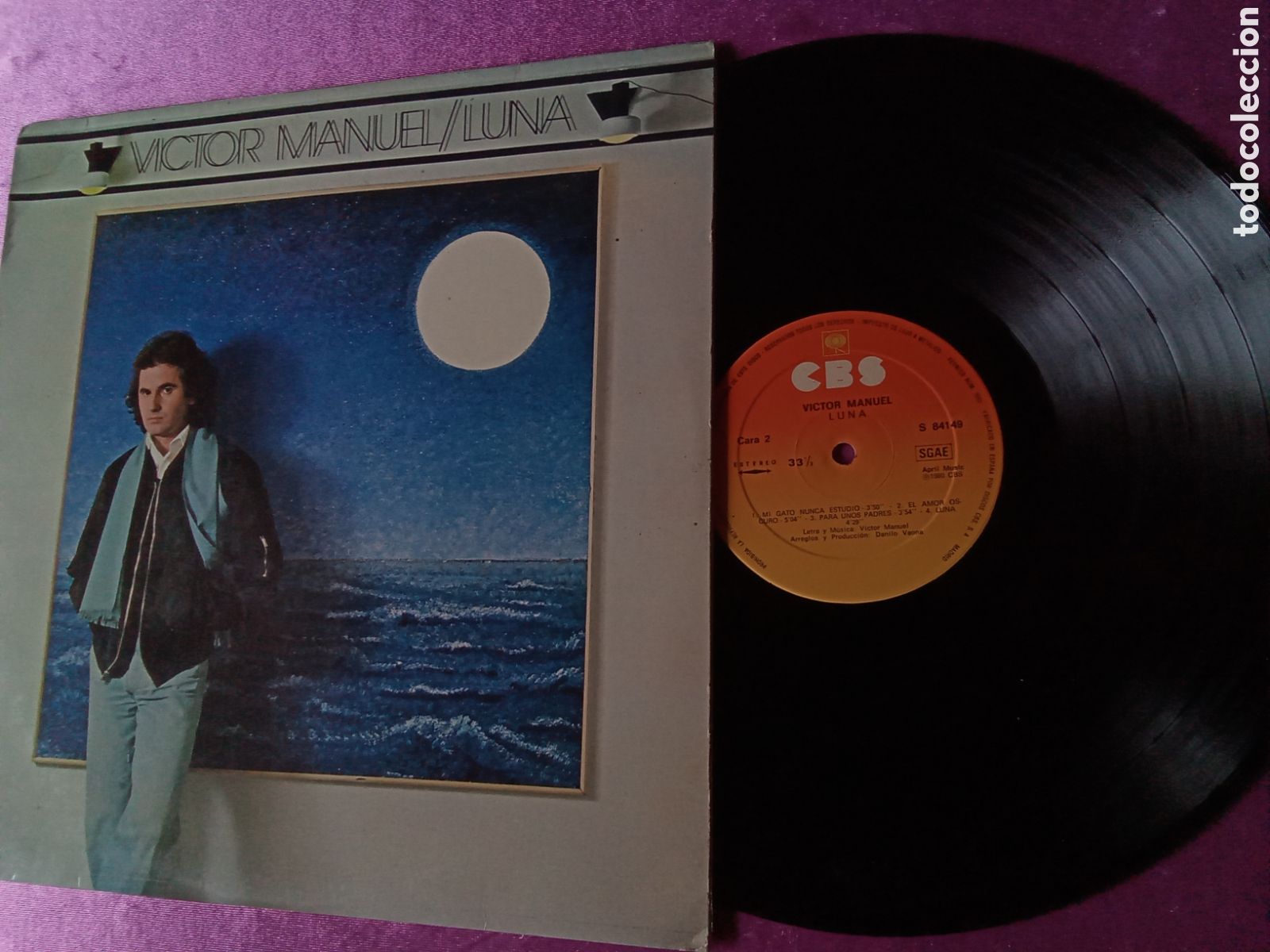 Discos de vinilo: VICTOR MANUEL LUNA LP L23 5 1 - Foto 2