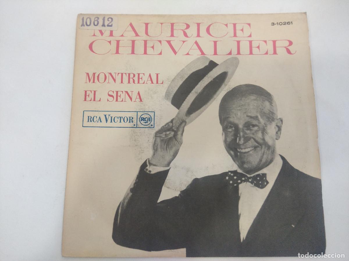 Discos de vinilo: MAURICE CHEVALIER/MONTREAL/SINGLE. - Foto 1