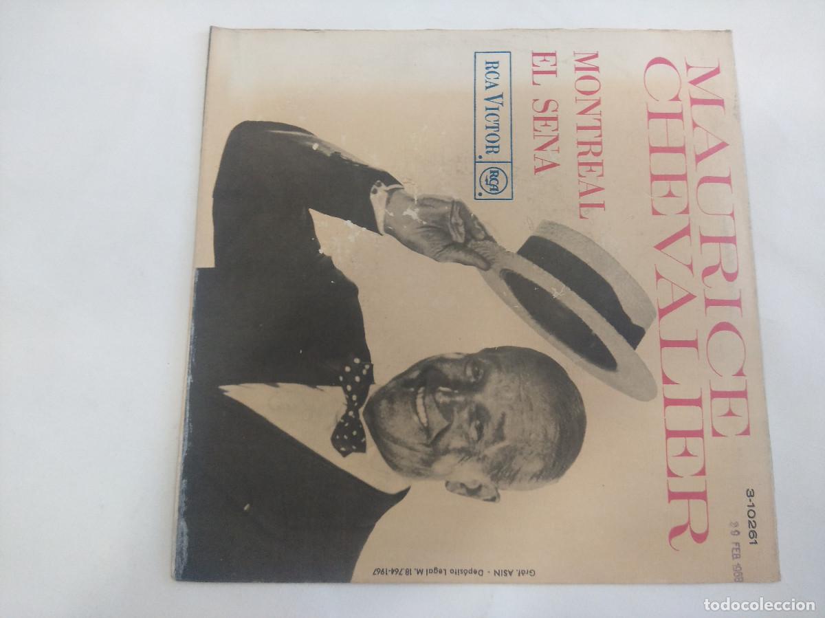 Discos de vinilo: MAURICE CHEVALIER/MONTREAL/SINGLE. - Foto 3