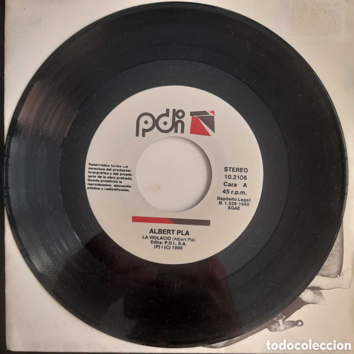 Discos de vinilo: Albert Pla &ndash; La Violaci&oacute;. Vinilo, 7&rdquo;, Single, Promo - Foto 3