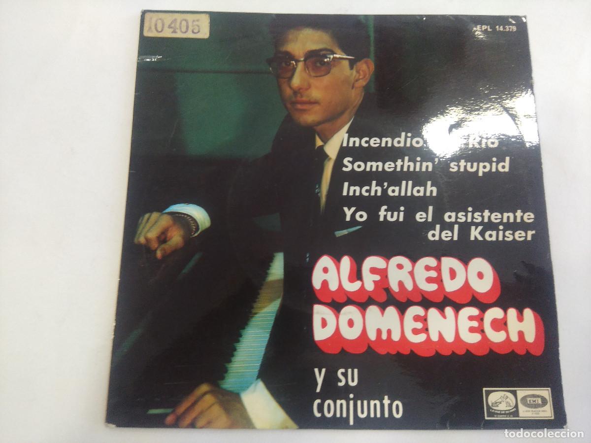 Discos de vinilo: ALFREDO DOMENECH Y SU CONJUNTO/INCENDIO EN RIO/SINGLE. - Foto 1