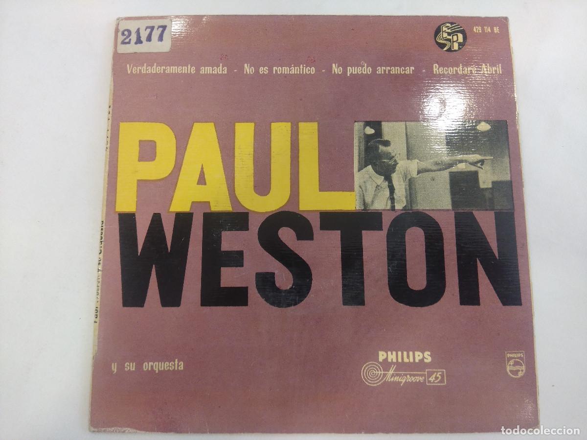 Discos de vinilo: PAUL WESTON Y SU ORQUESTA/VERDADERAMENTE AMADA/SINGLE. - Foto 1