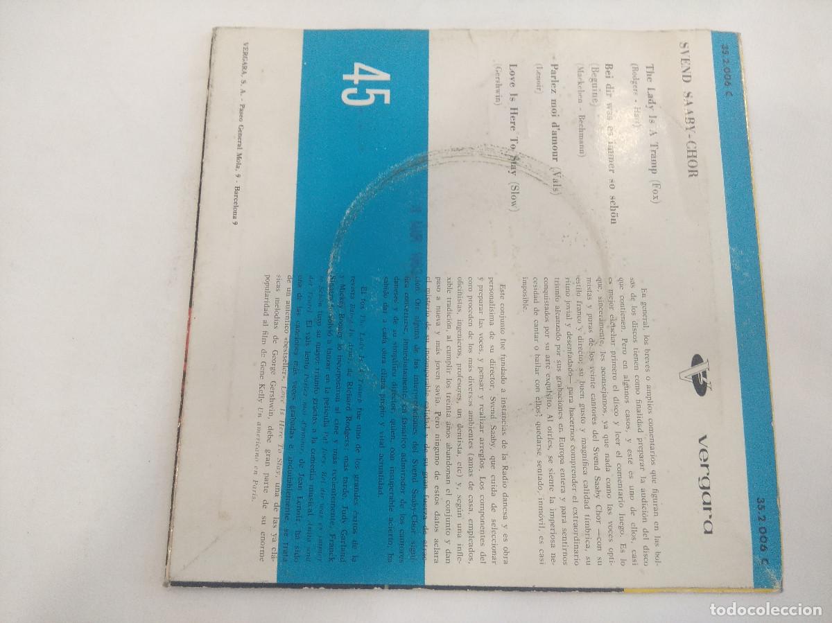 Discos de vinilo: SVEND SAABY CHOR/SINGLE. - Foto 3