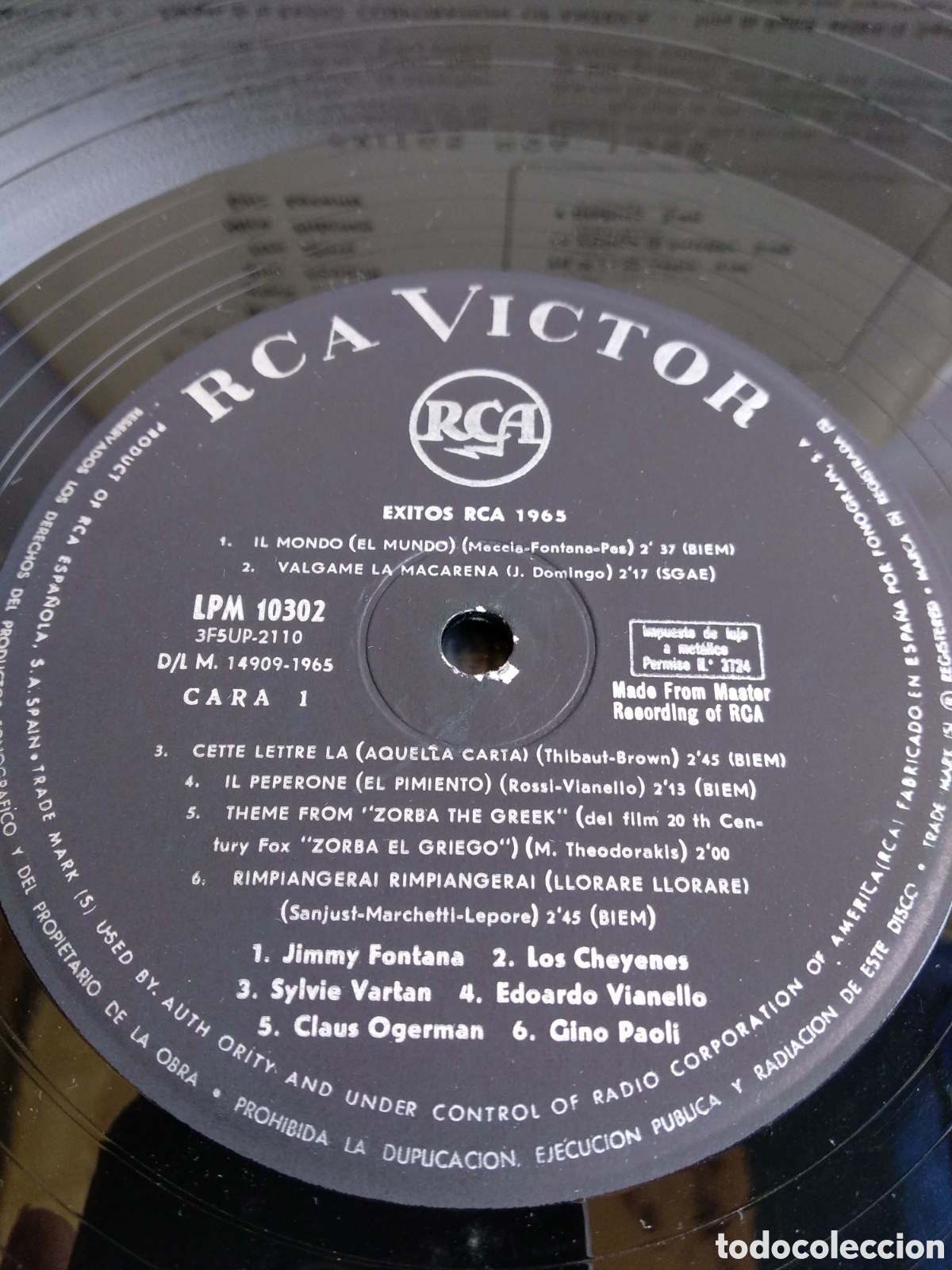 Discos de vinilo: EXITOS RCA, SPAIN, RCA, 1965, J.5 - Foto 4
