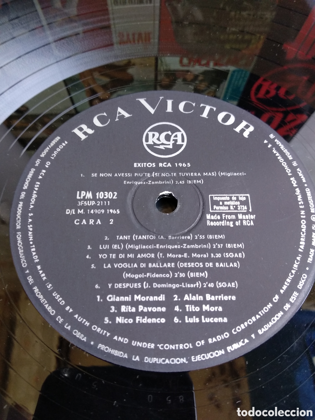 Discos de vinilo: EXITOS RCA, SPAIN, RCA, 1965, J.5 - Foto 3
