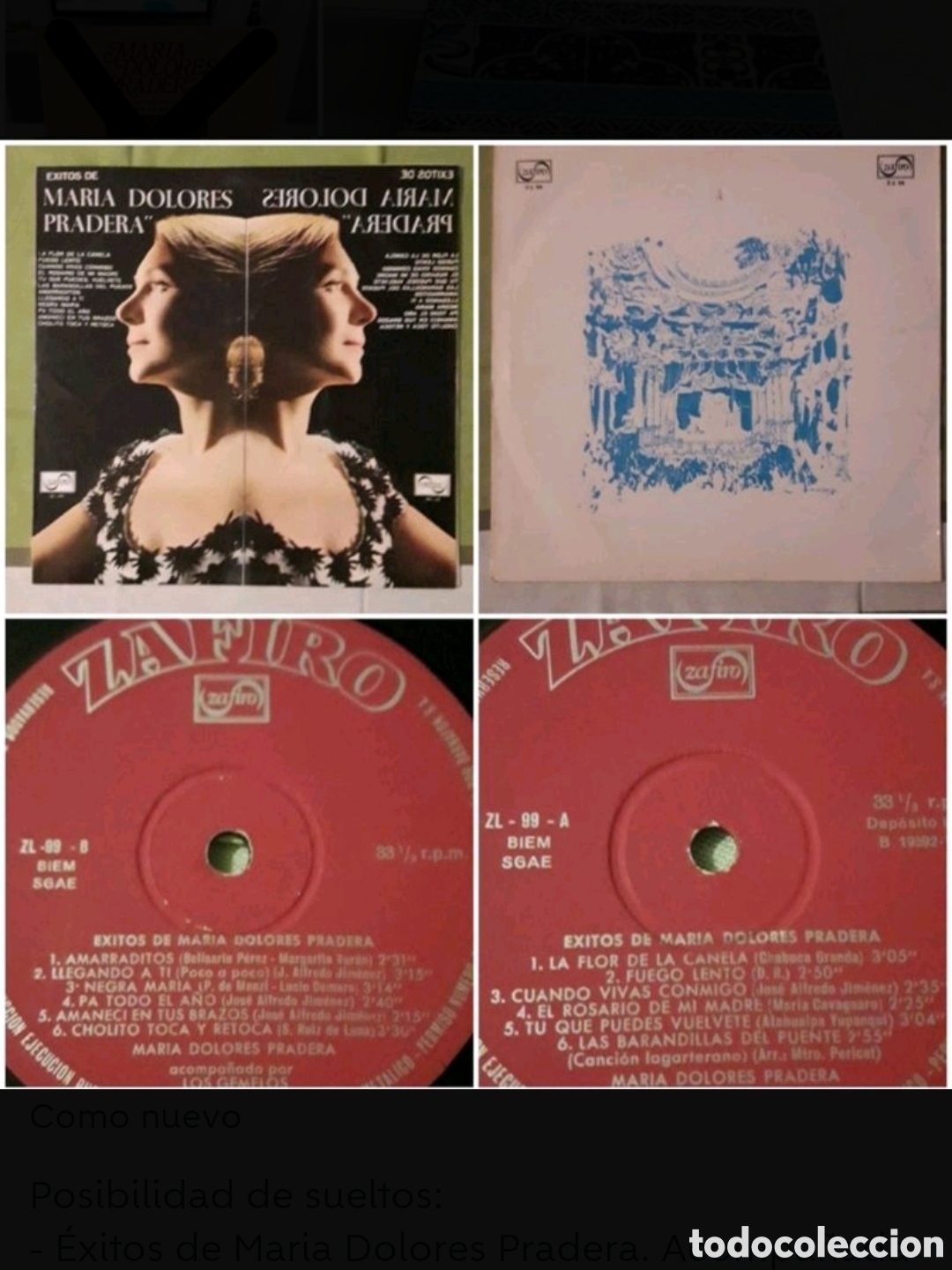 Discos de vinilo: 5 Lps Maria Dolores Pradera - Foto 2