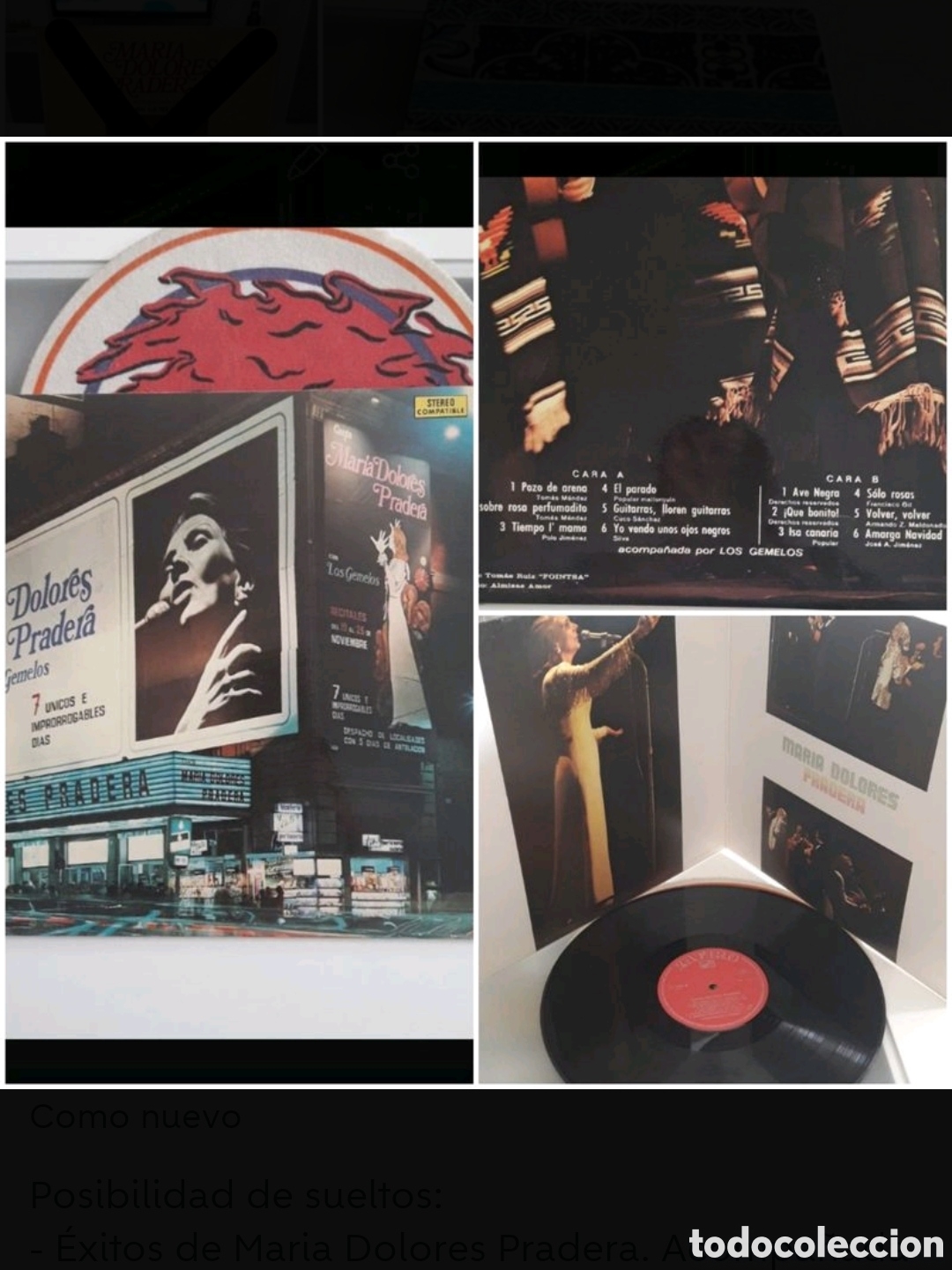 Discos de vinilo: 5 Lps Maria Dolores Pradera - Foto 4
