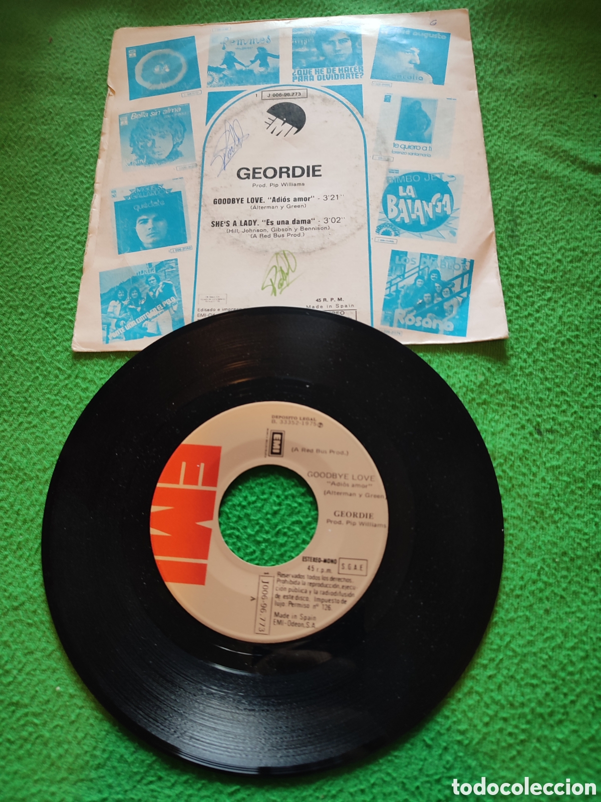 Discos de vinilo: Geordie - Adi&oacute;s amor - Foto 2