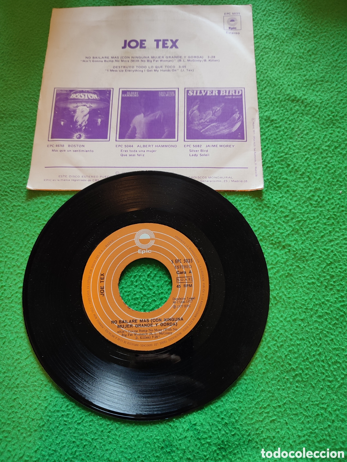 Discos de vinilo: Joe Tex - No bailar&eacute; m&aacute;s .... - Foto 2
