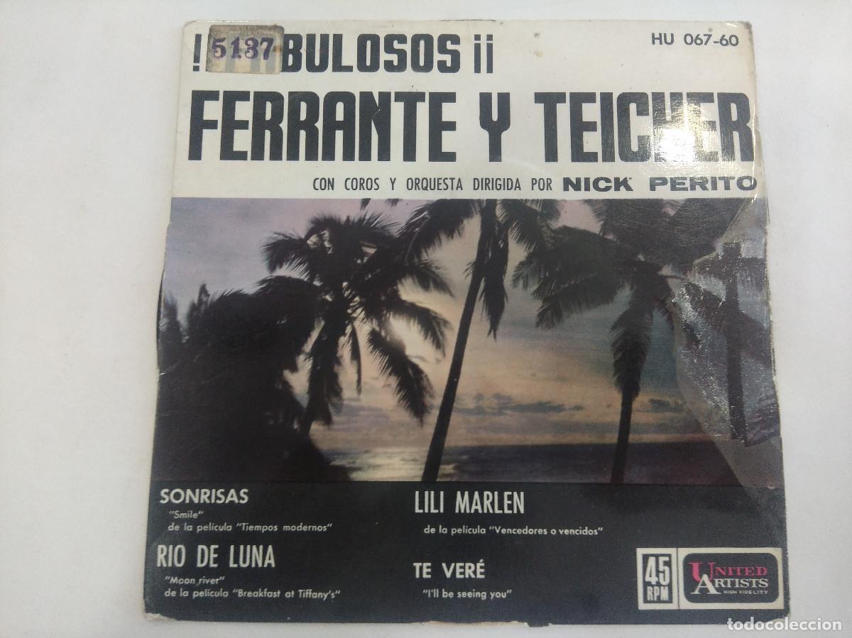 Discos de vinilo: FERRANTE Y TEICHER/SONRISAS/SINGLE. - Foto 1