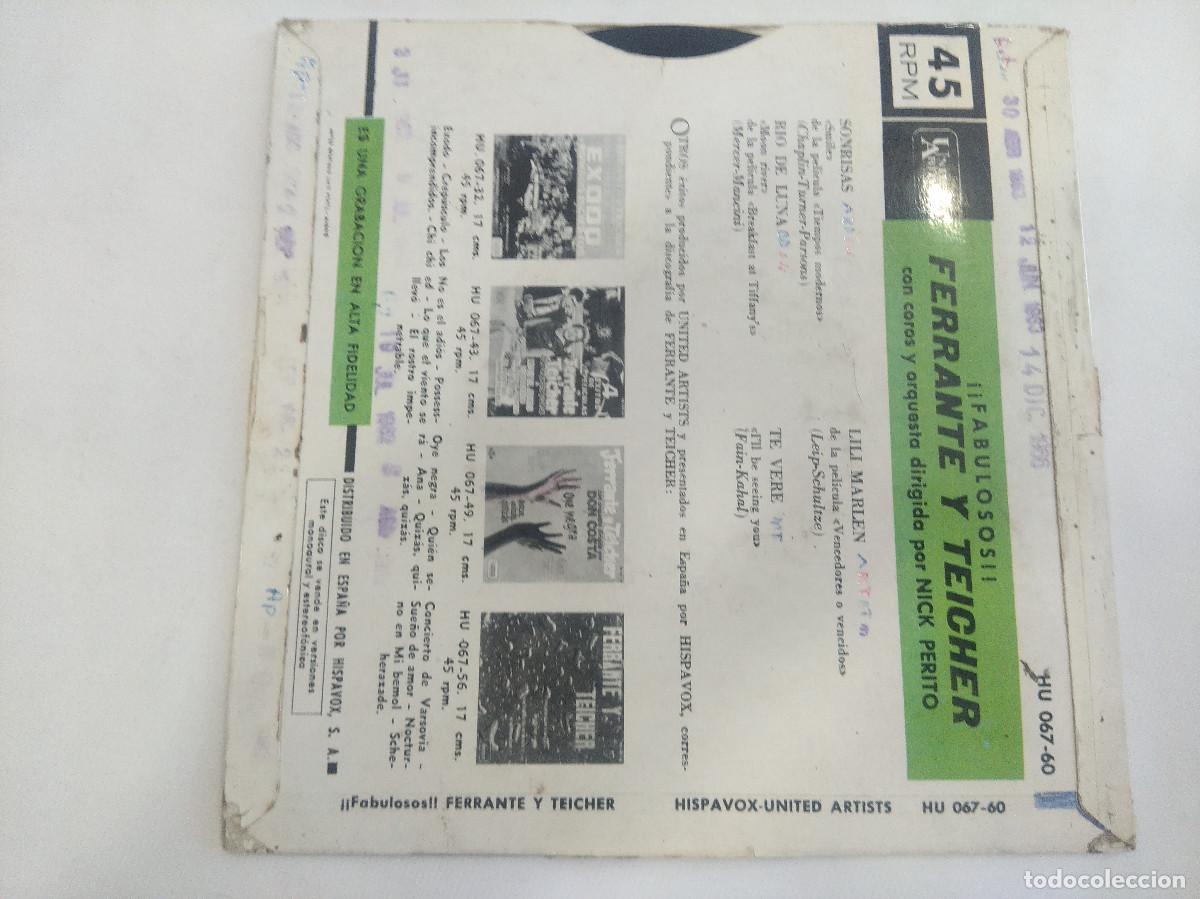 Discos de vinilo: FERRANTE Y TEICHER/SONRISAS/SINGLE. - Foto 3