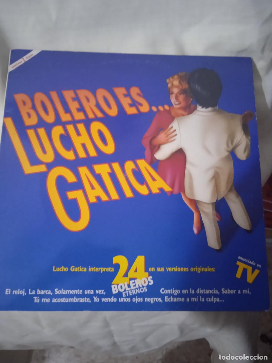 Discos de vinilo: LUCHO GATICA ,** BOLEROS ** DOBLE LP EMI 1990 - Foto 1