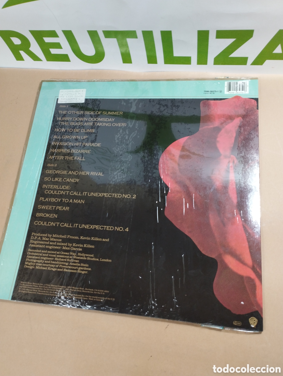 Discos de vinilo: Elvis Costello. Mighty like a Rose. LP - Foto 2