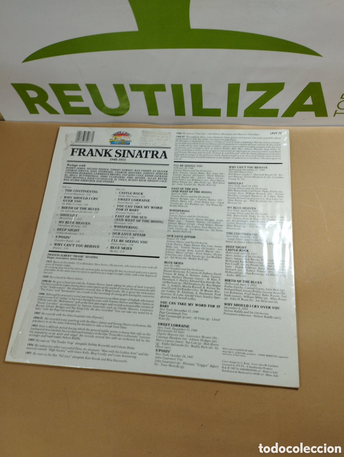 Discos de vinilo: Frank Sinatra. Swings. LP. - Foto 2