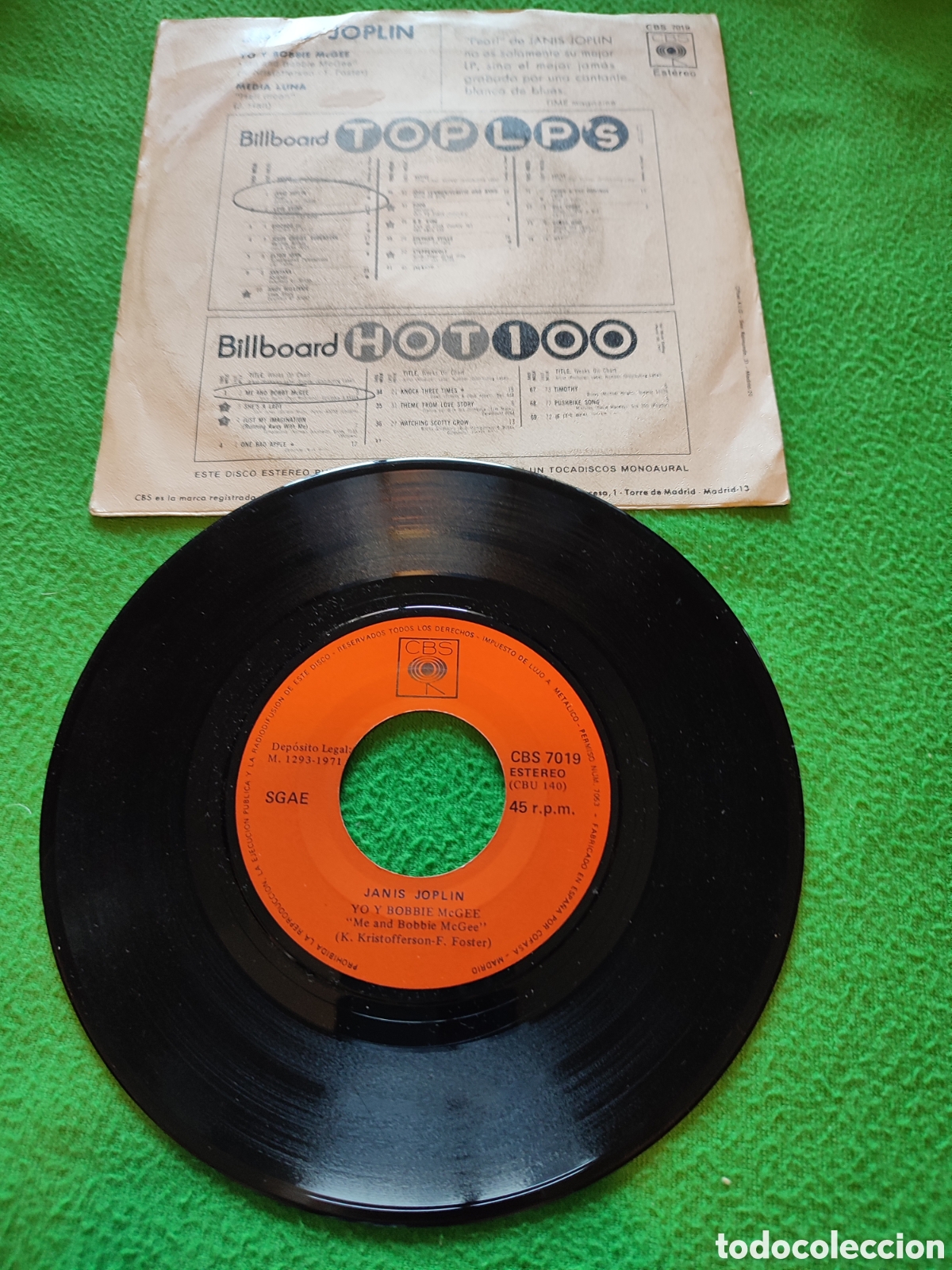 Discos de vinilo: Janis Joplin - Yo y Bobbie McGee - Foto 2