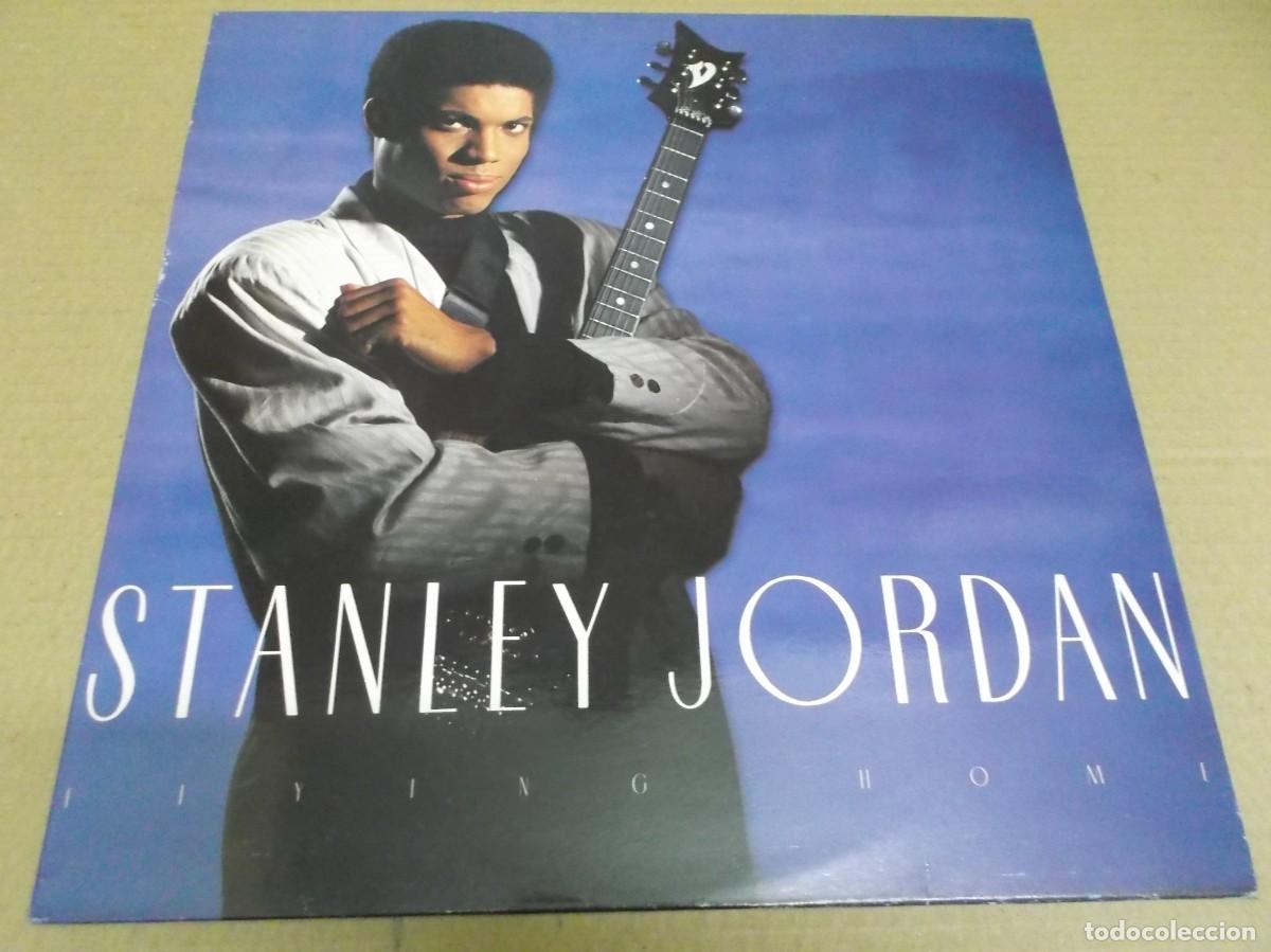Discos de vinilo: STANLEY JORDAN (LP) FLYING HOME A&Ntilde;O 1988 - Foto 1
