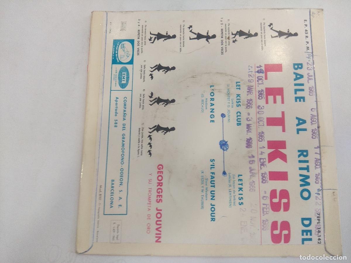 Discos de vinilo: GEORGES JOUVIN/LETKISS/SINGLE. - Foto 3