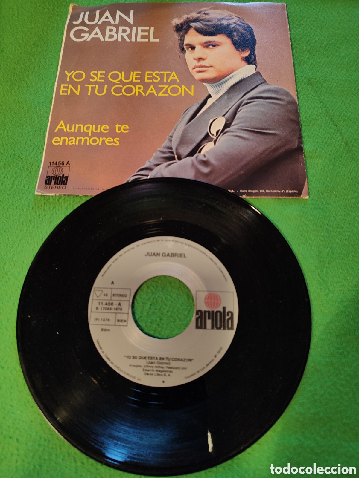 Discos de vinilo: Juan Gabriel - Yo se que est&aacute; en tu coraz&oacute;n - Foto 2