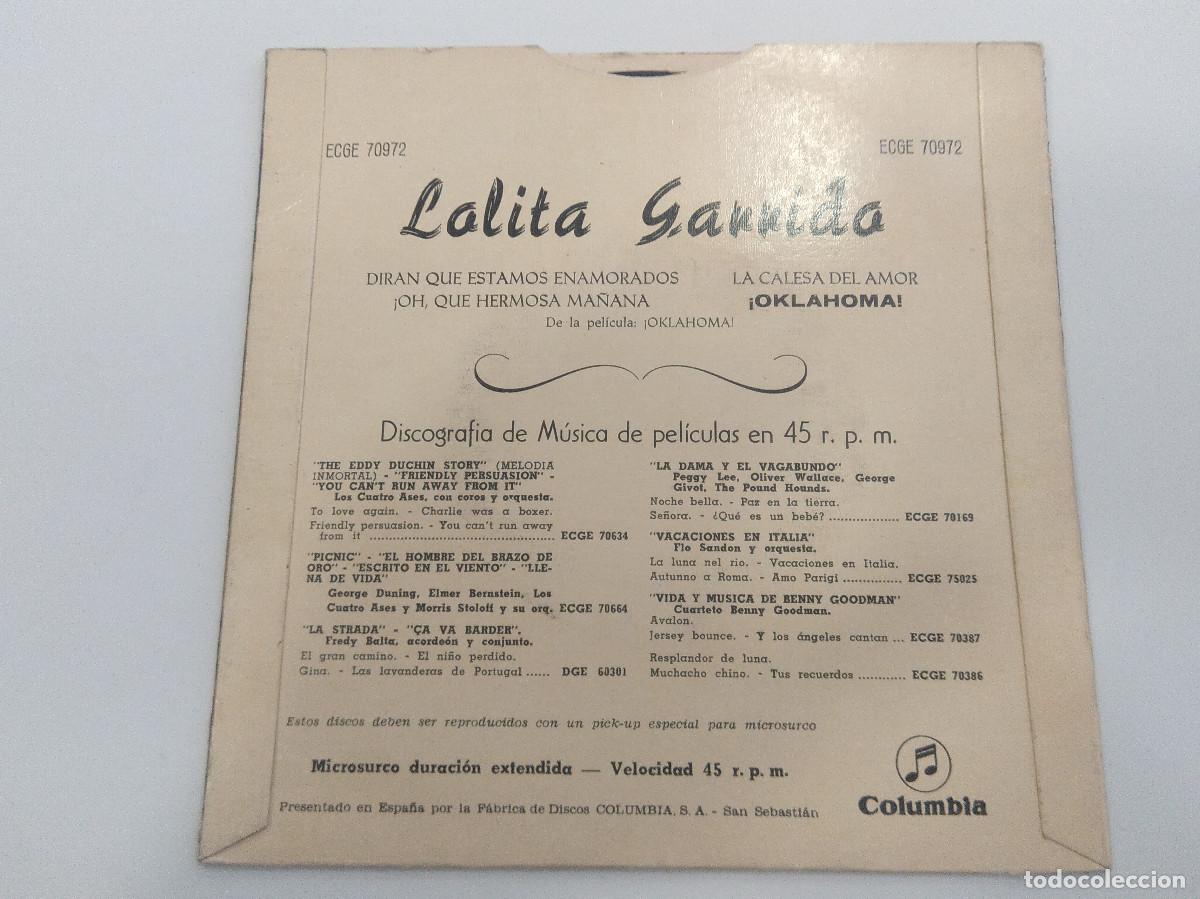 Discos de vinilo: LOLITA GARRIDO/OKLAHOMA/SINGLE. - Foto 3