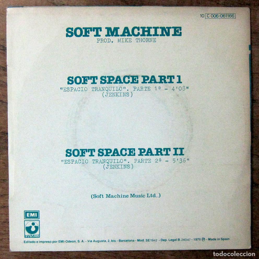 Discos de vinilo: SOFT MACHINE - SOFT SPACE PARTE 1 Y 2 - 1978 - PROMOCIONAL - Foto 2