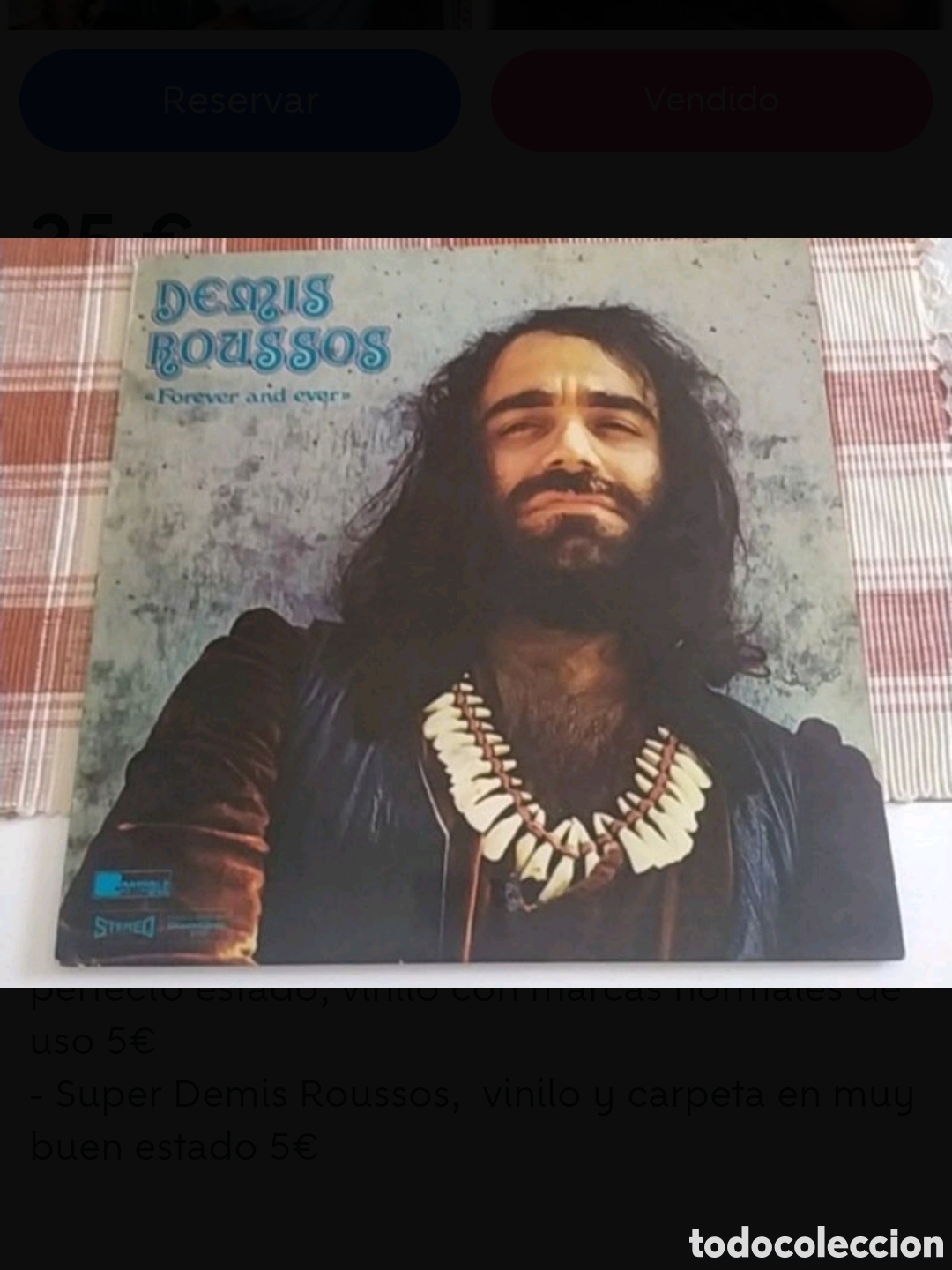 Discos de vinilo: Lote 5 Lps Demis Roussos - Foto 2