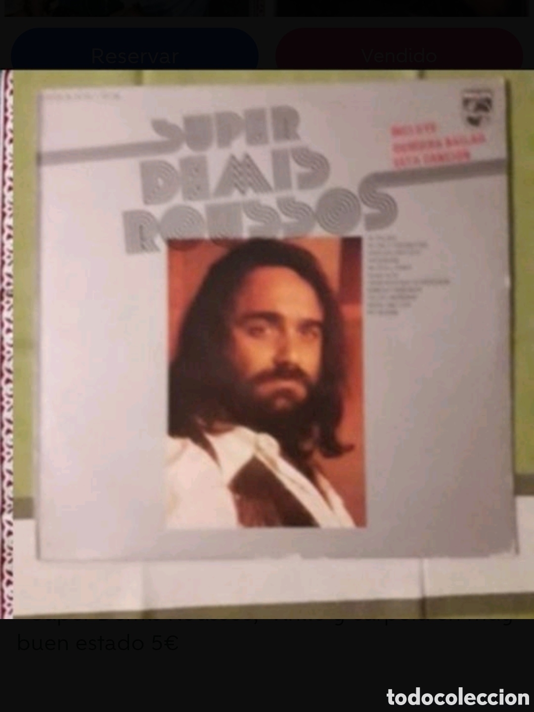 Discos de vinilo: Lote 5 Lps Demis Roussos - Foto 4