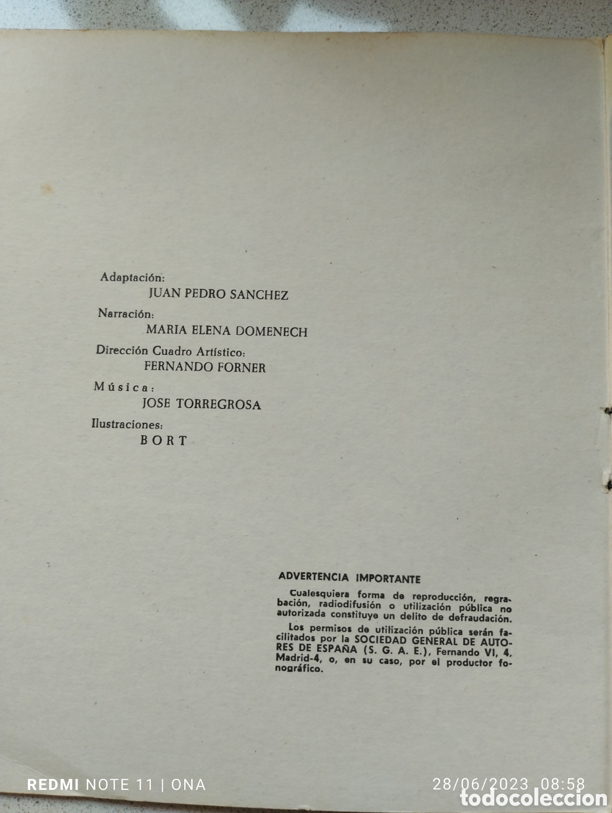 Discos de vinilo: Libro disco la bella durmiente Philips - Foto 2