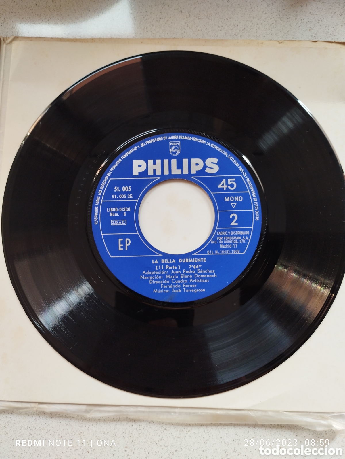 Discos de vinilo: Libro disco la bella durmiente Philips - Foto 4