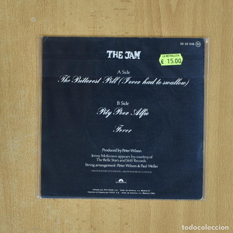 Discos de vinilo: THE JAM - THE BITTEREST PILL - SINGLE - Foto 2