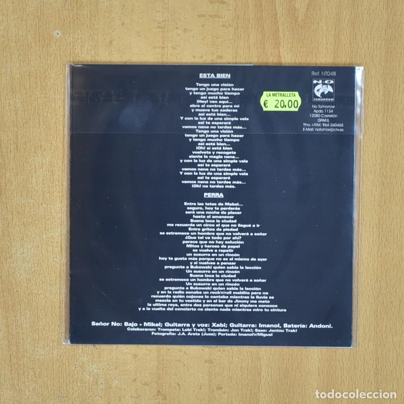 Discos de vinilo: SE&Ntilde;OR NO - ESTA BIEN / PERRA - SINGLE - Foto 2