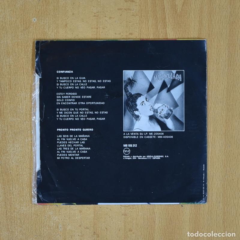 Discos de vinilo: MERMELADA - CONFIANZA - SINGLE - Foto 2