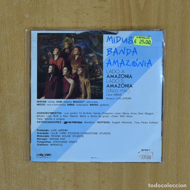 Discos de vinilo: MIDUS & BANDA AMAZONIA - AMAZONIA - SINGLE - Foto 2