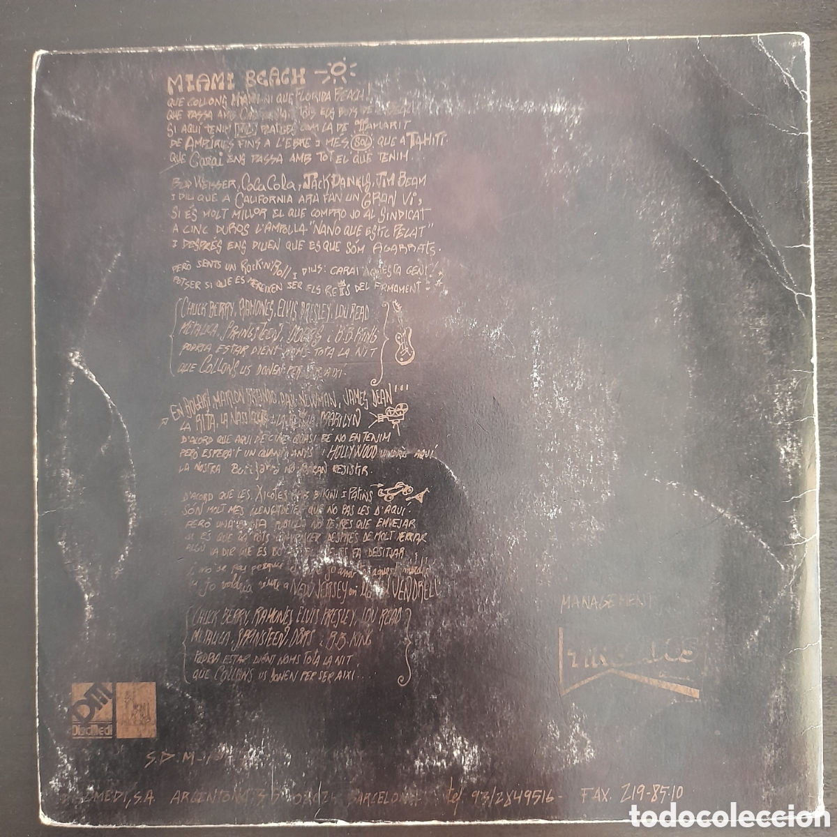 Discos de vinilo: LaxNBusto &ndash; Miami Beach. Vinilo, 7&rdquo;, Single - Foto 2