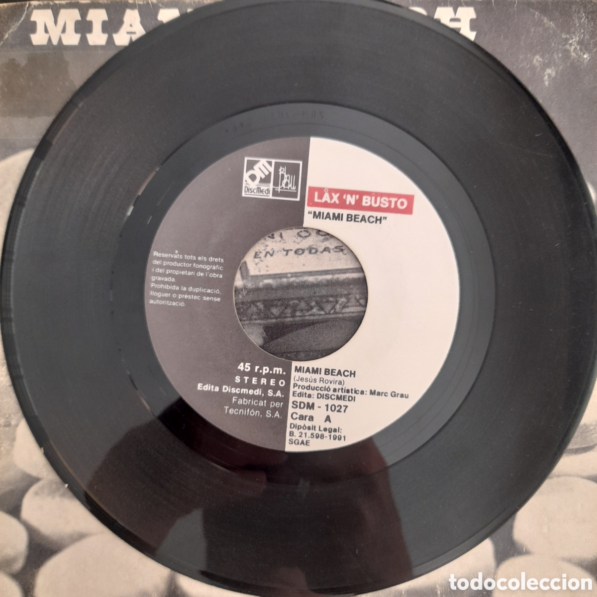 Discos de vinilo: LaxNBusto &ndash; Miami Beach. Vinilo, 7&rdquo;, Single - Foto 3