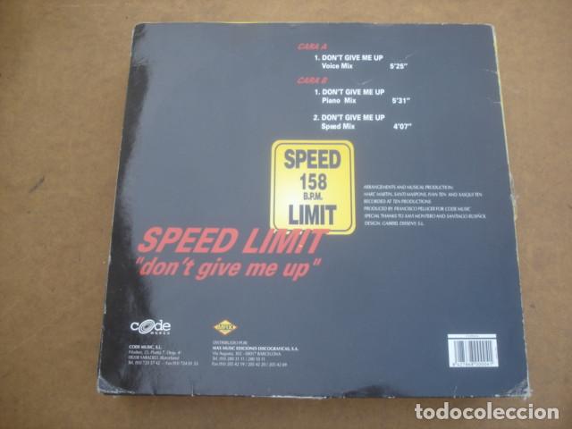 Discos de vinilo: Speed Limit Dont Give Me Up - Foto 2