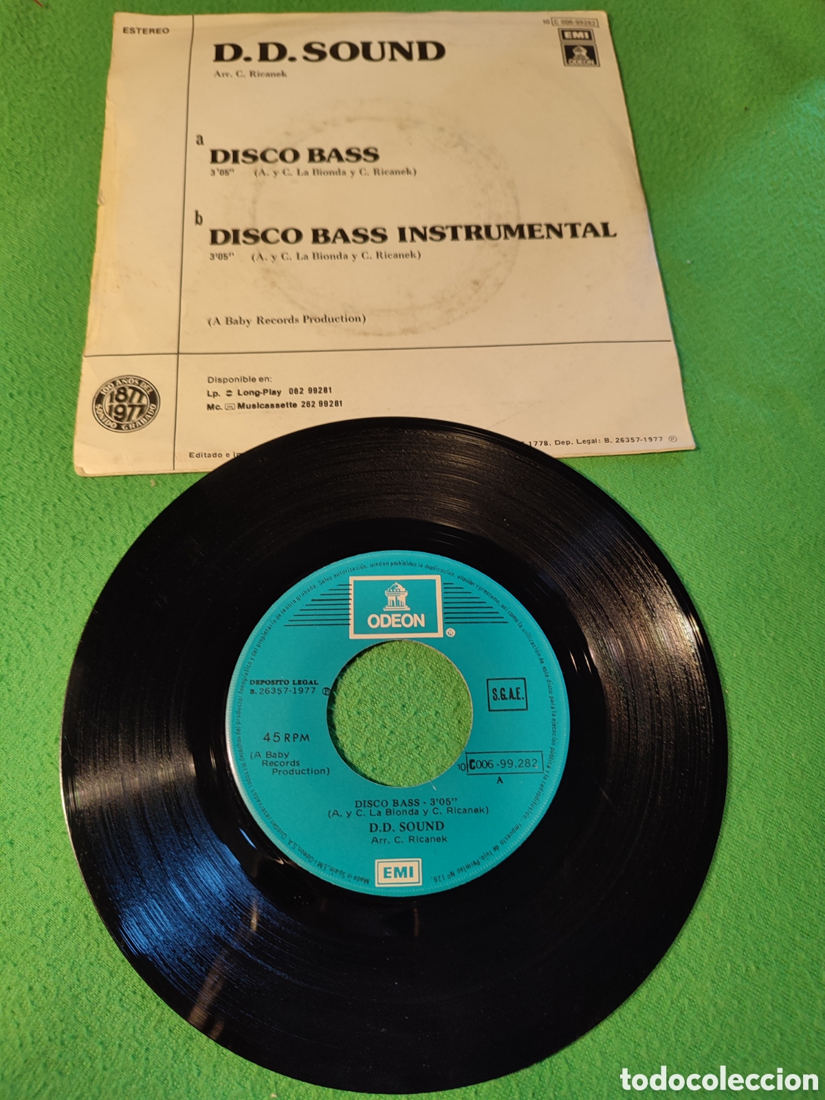 Discos de vinilo: D.D. Sound - Disco bass - Foto 2
