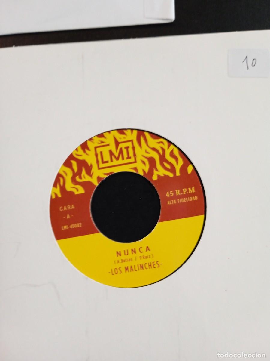Discos de vinilo: LOS MALINCHES- NUNCA. SINGLE - Foto 1