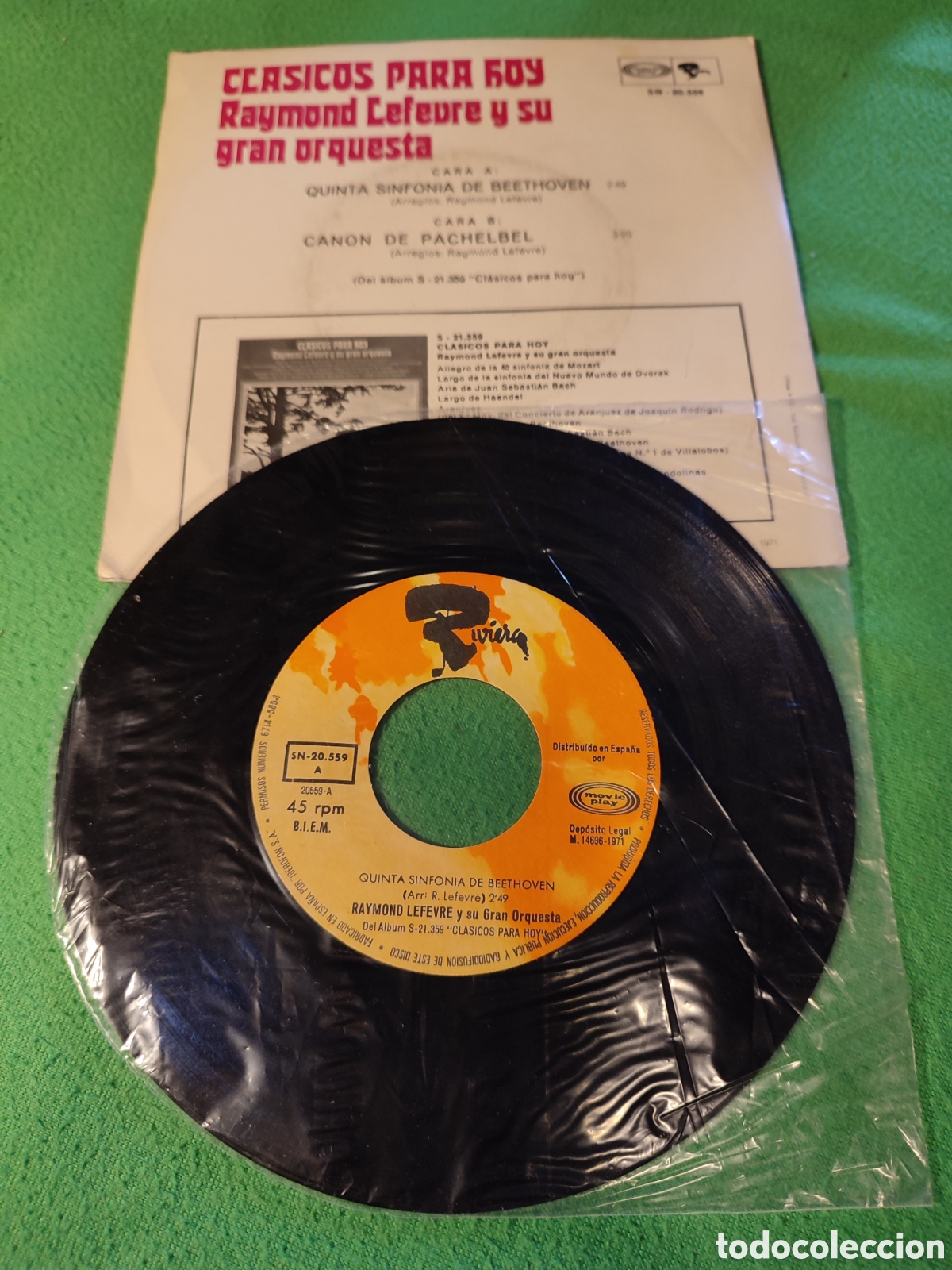 Discos de vinilo: Raymond Lefevre - Cl&aacute;sicos para hoy - Foto 2