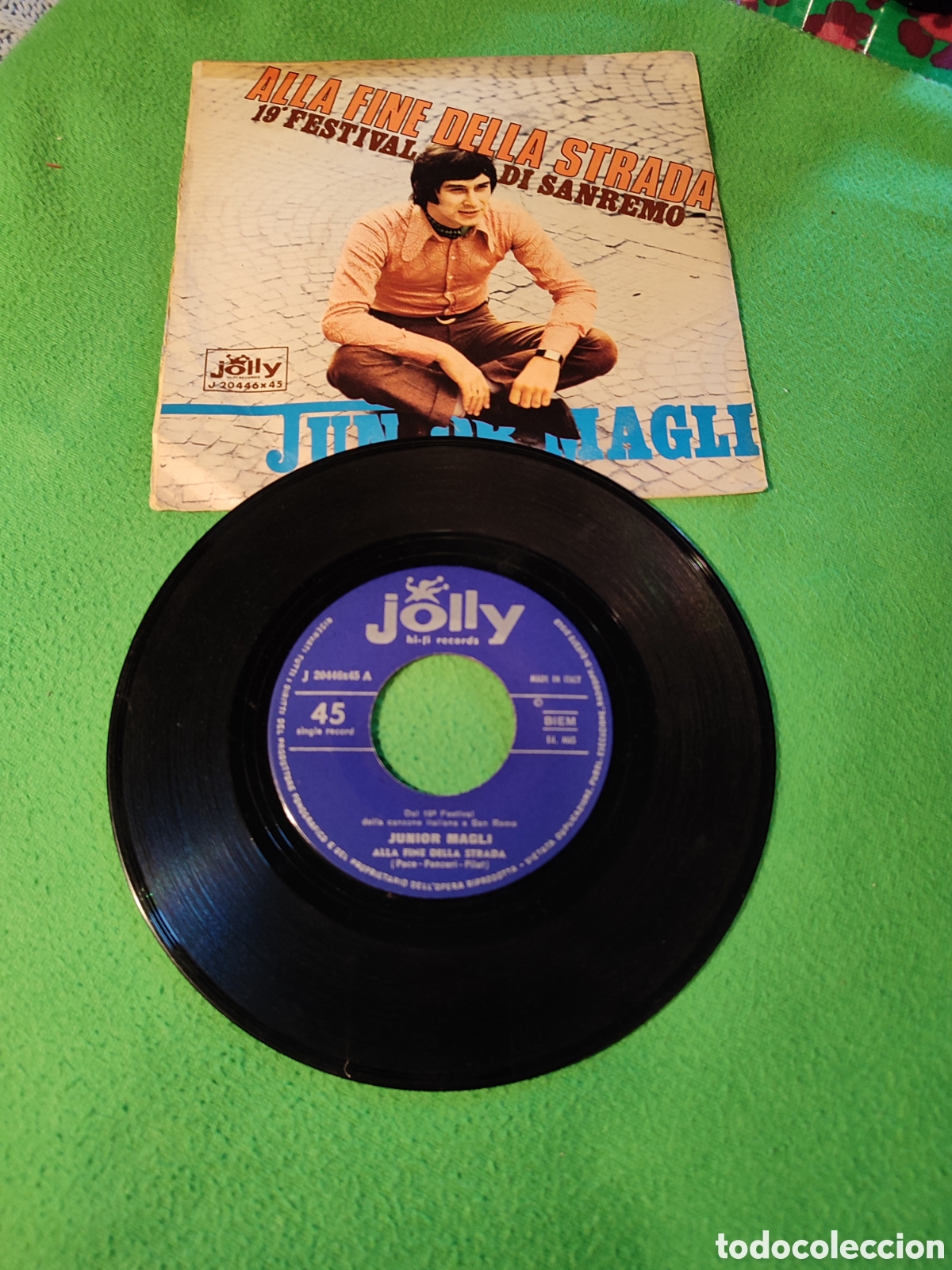 Discos de vinilo: Junior Magli - All&aacute; fine Della strada - Foto 2