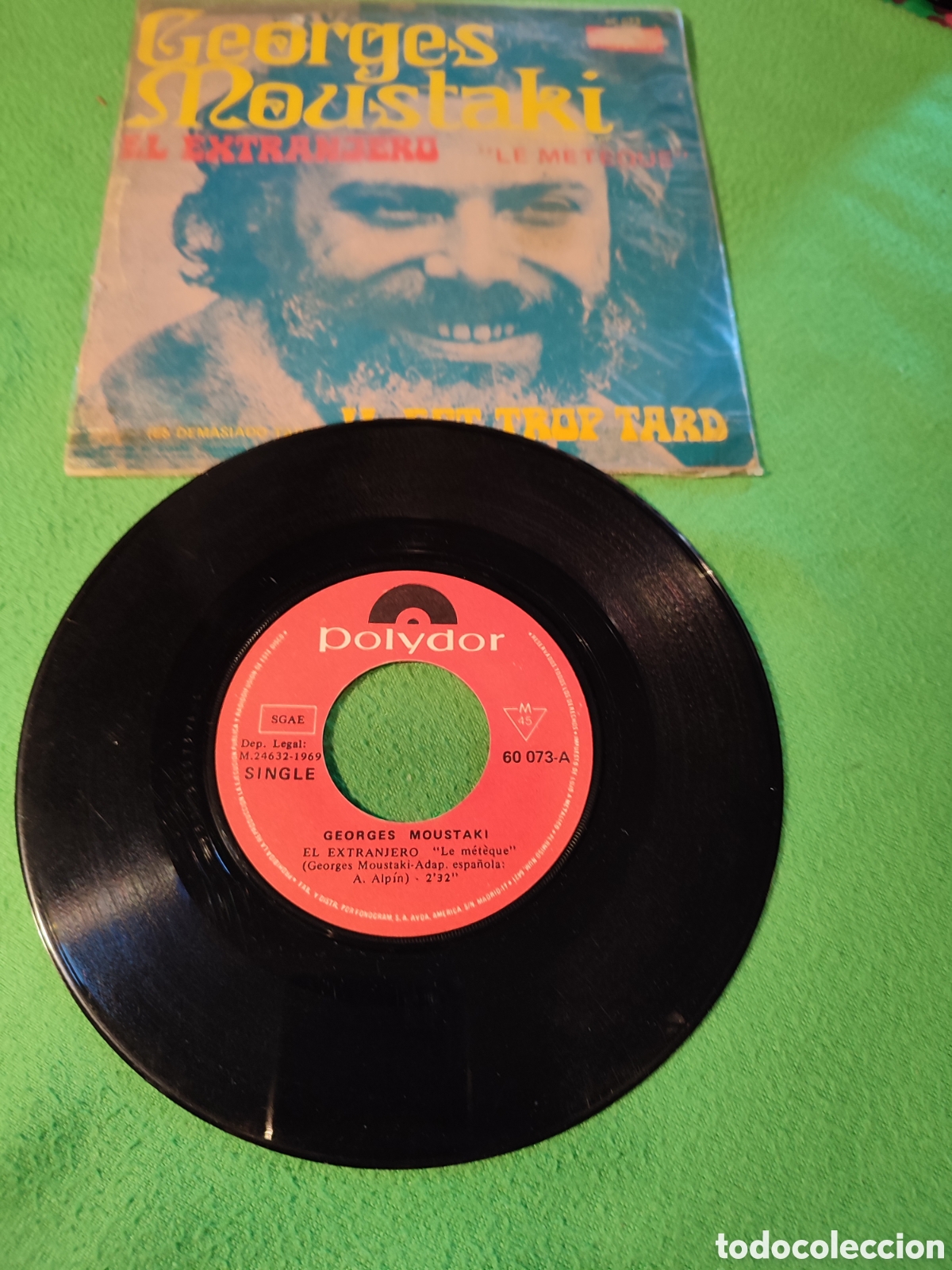 Discos de vinilo: George Moustaki - El extranjero - Foto 2