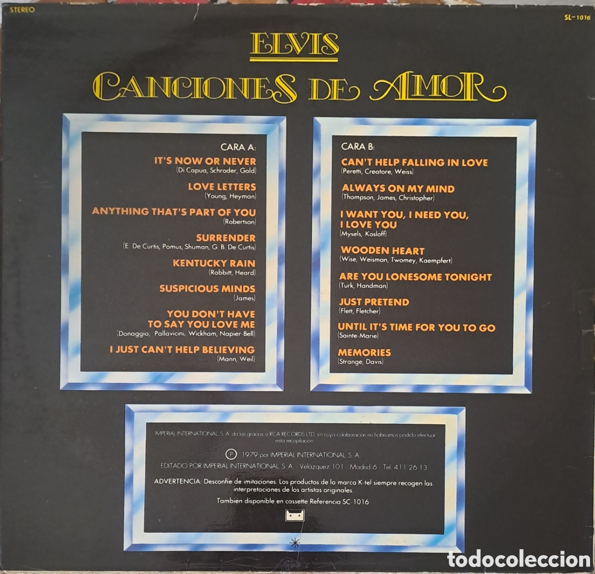 Discos de vinilo: ELVIS. CANCIONES DE AMOR. SPAIN. C.4. - Foto 2