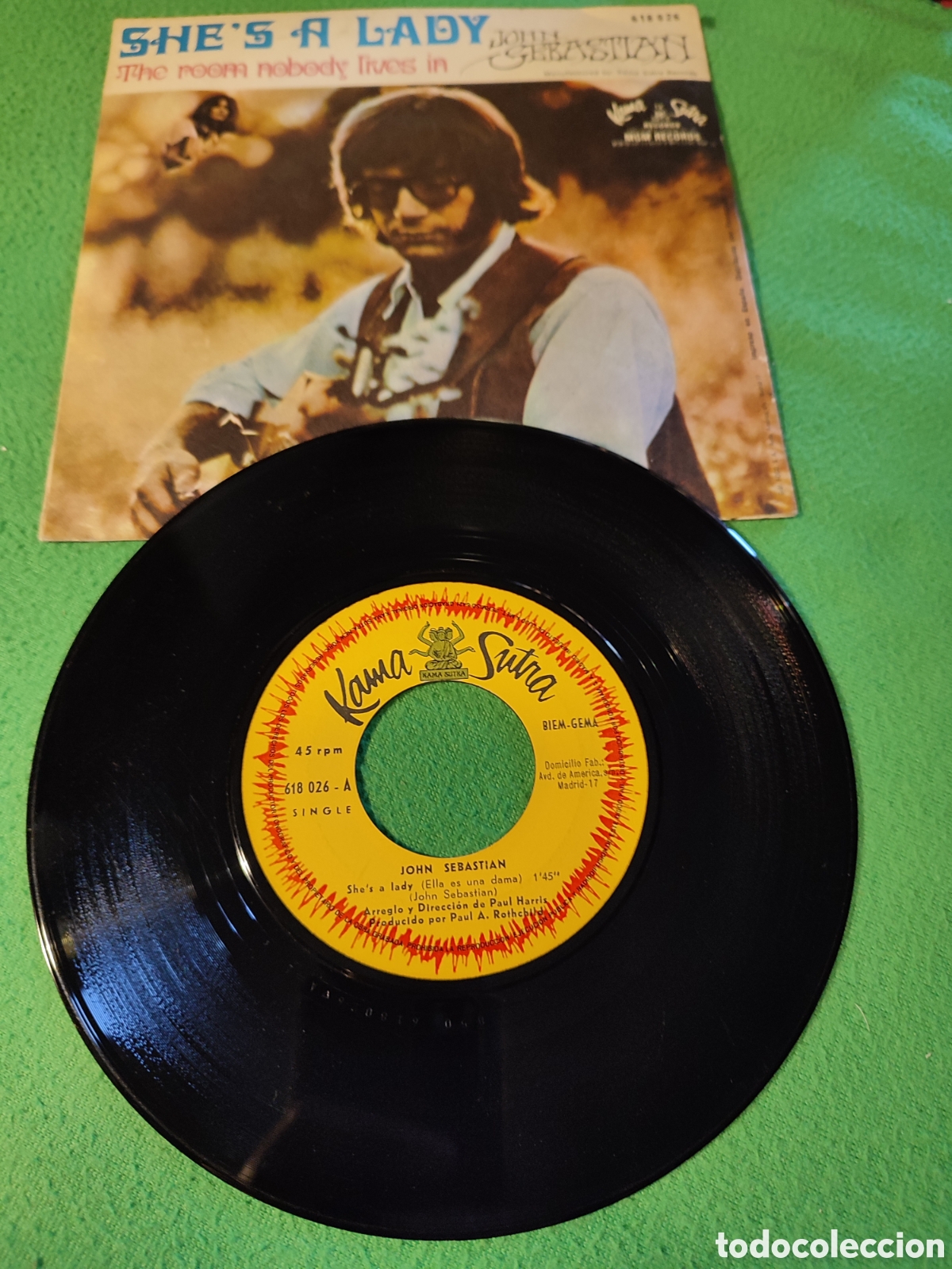 Discos de vinilo: John Sebasti&aacute;n - Shes a lady - Foto 2