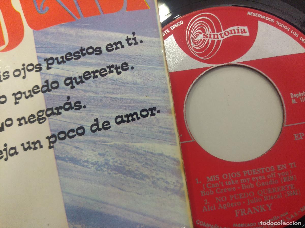 Discos de vinilo: FRANKY/MIS OJOS PUESTOS EN TI/SINGLE. - Foto 2