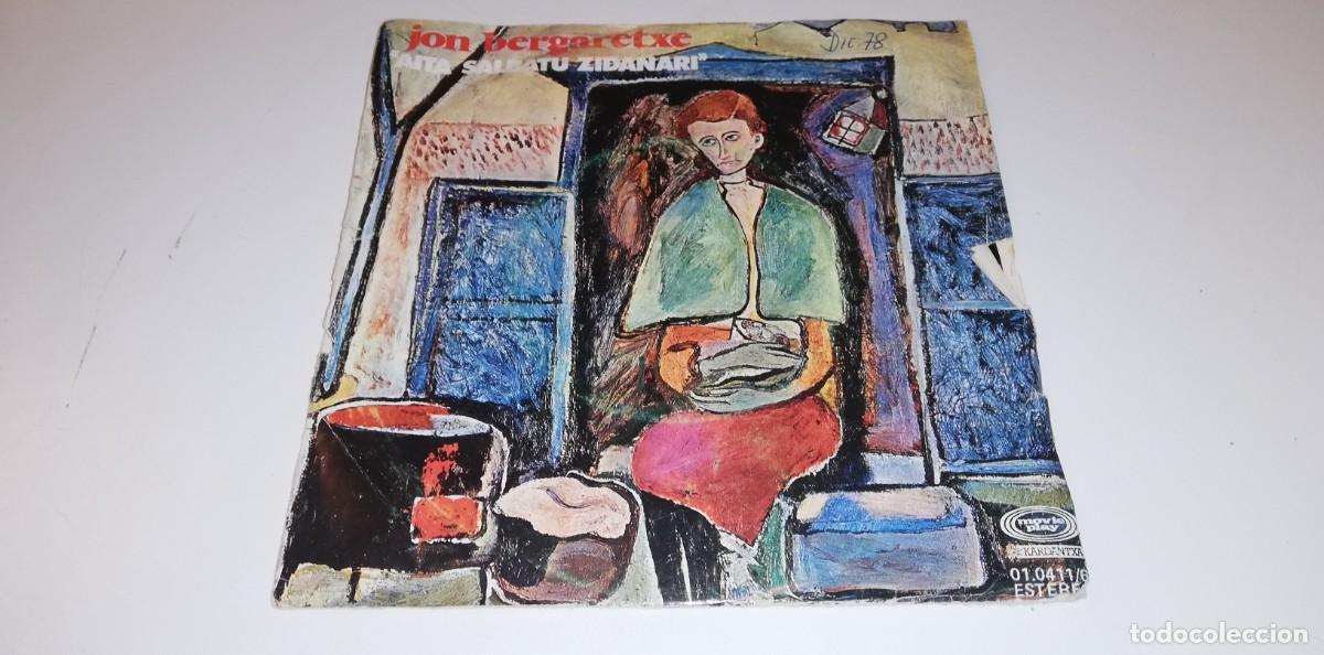 Discos de vinilo: S13-Jon Bergaretxe - Aita Salbatu Zidanari (7&rdquo;, Single) -PORT G DISC VG+