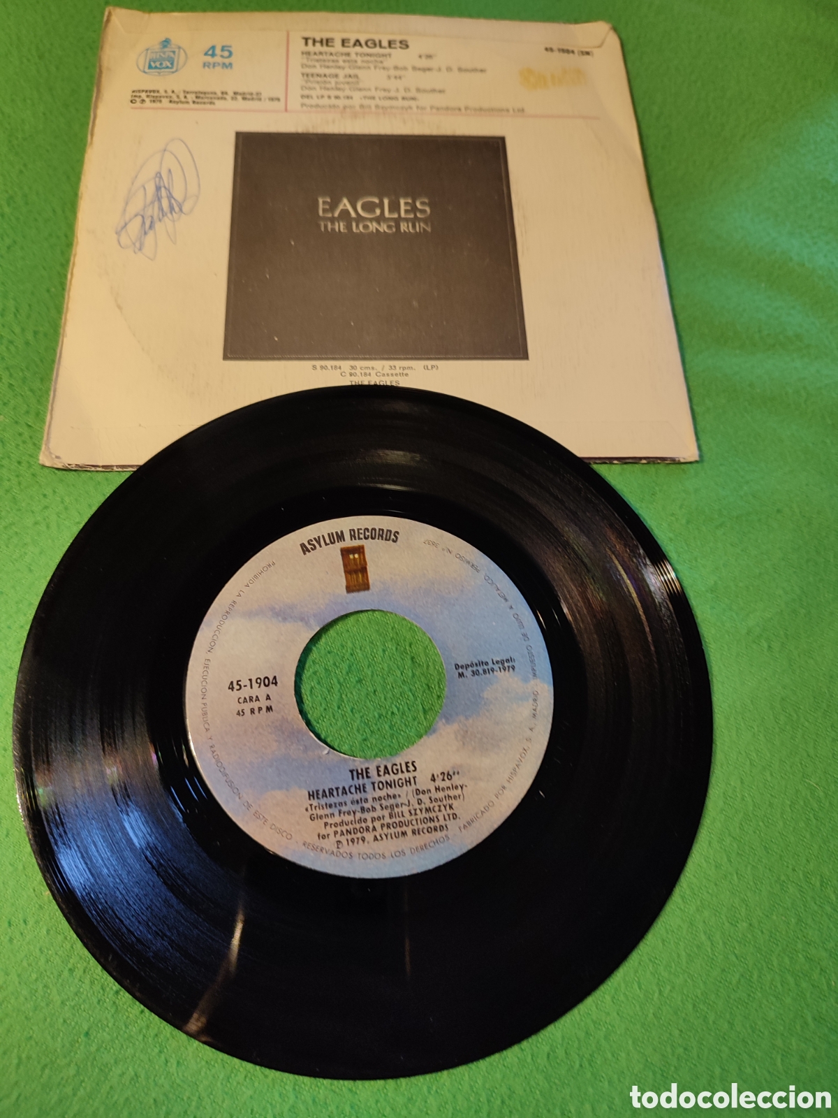 Discos de vinilo: Eagles - Heartache tonight - Foto 2
